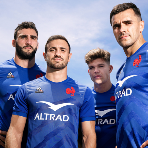 Trikots der französischen Rugby-Nationalmannschaft
