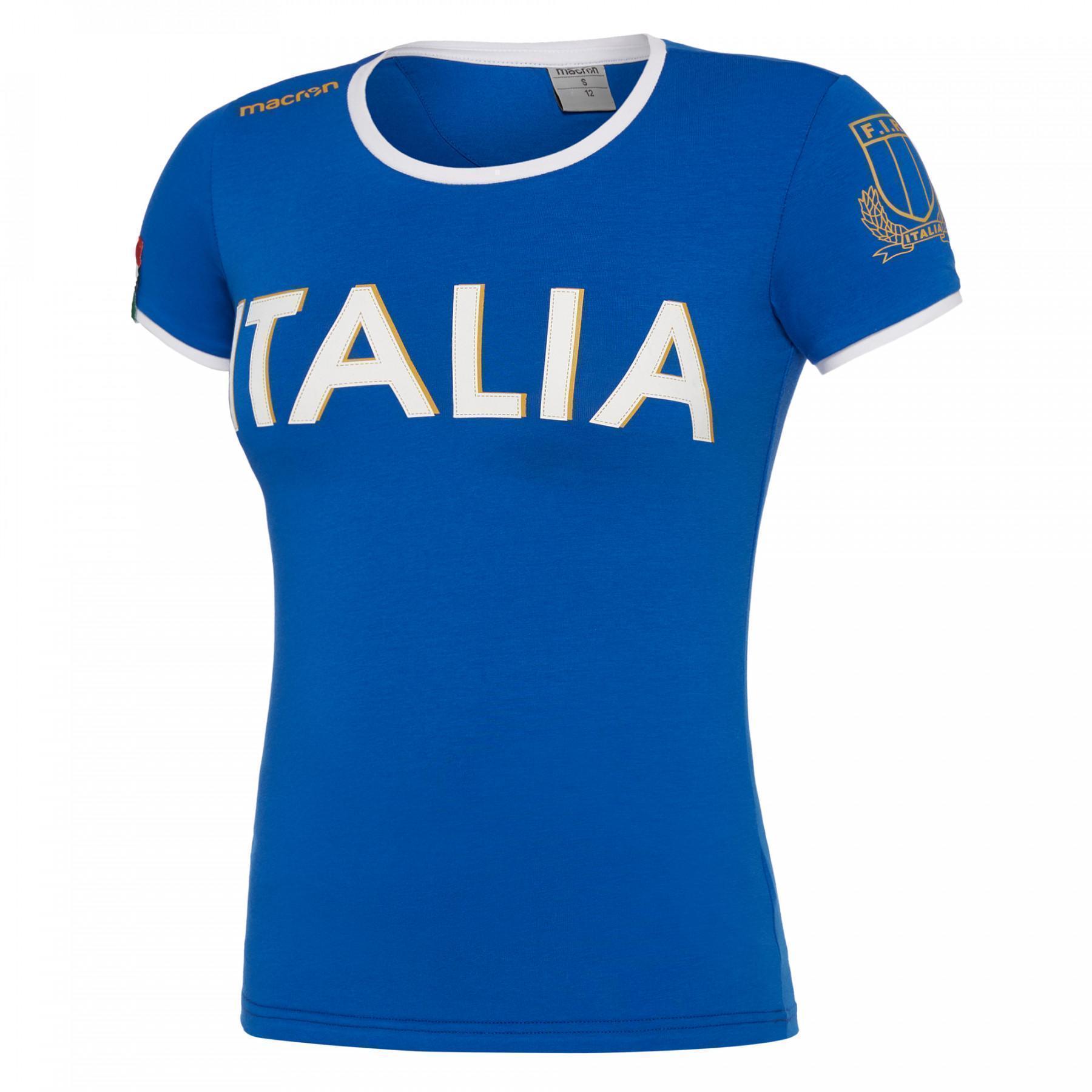 Fan-T-Shirt Frau Italie Rugby 2017-2018