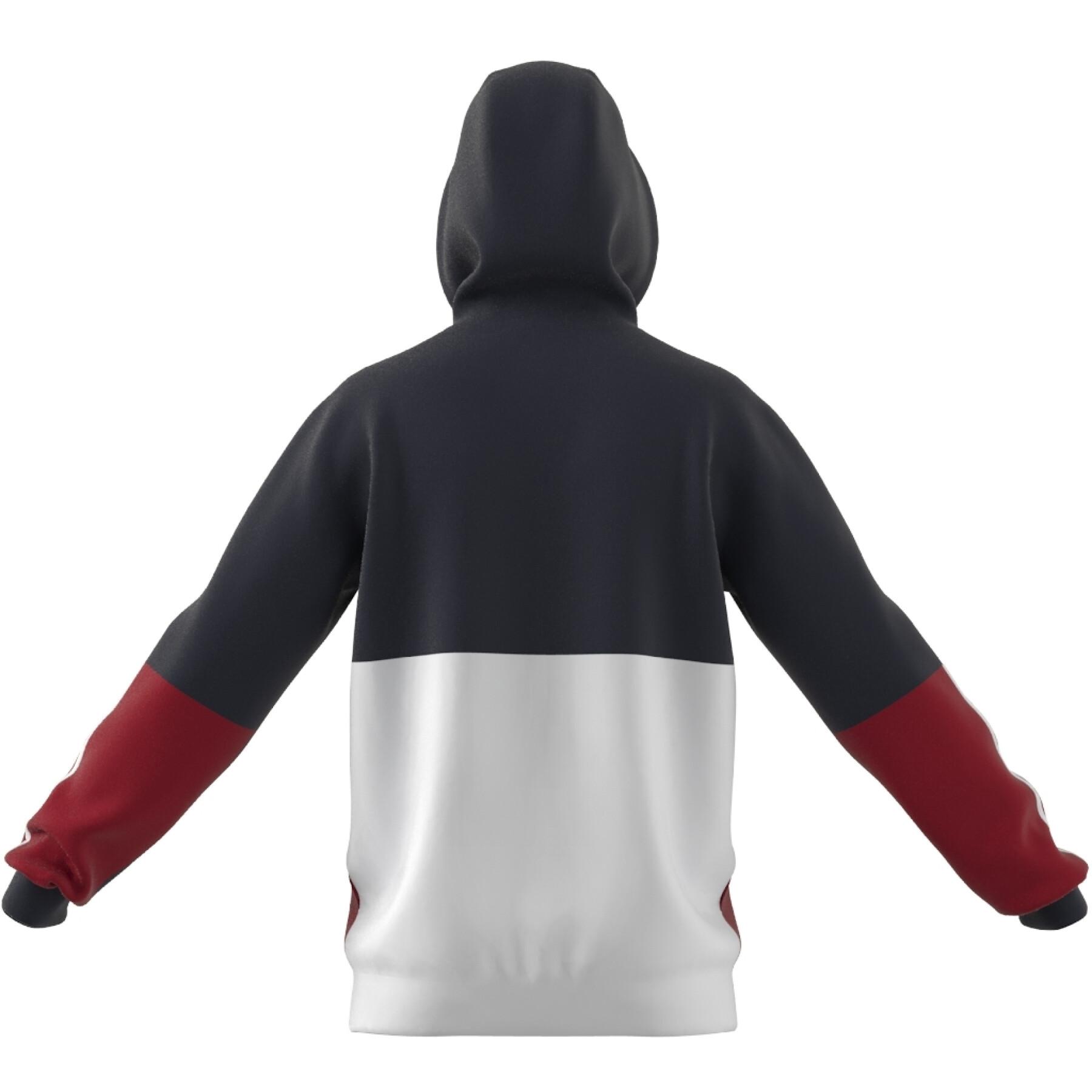 Sweatshirt aus Fleece mit Reißverschluss adidas Essentials Colorblock