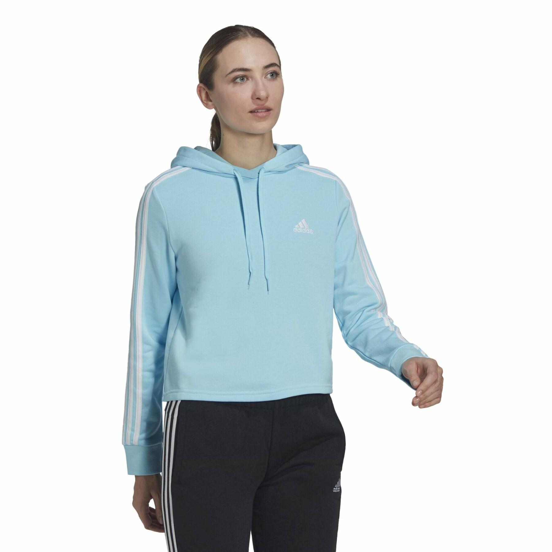 Kurzes Sweatshirt mit 3 Streifen, Damen adidas Essentials