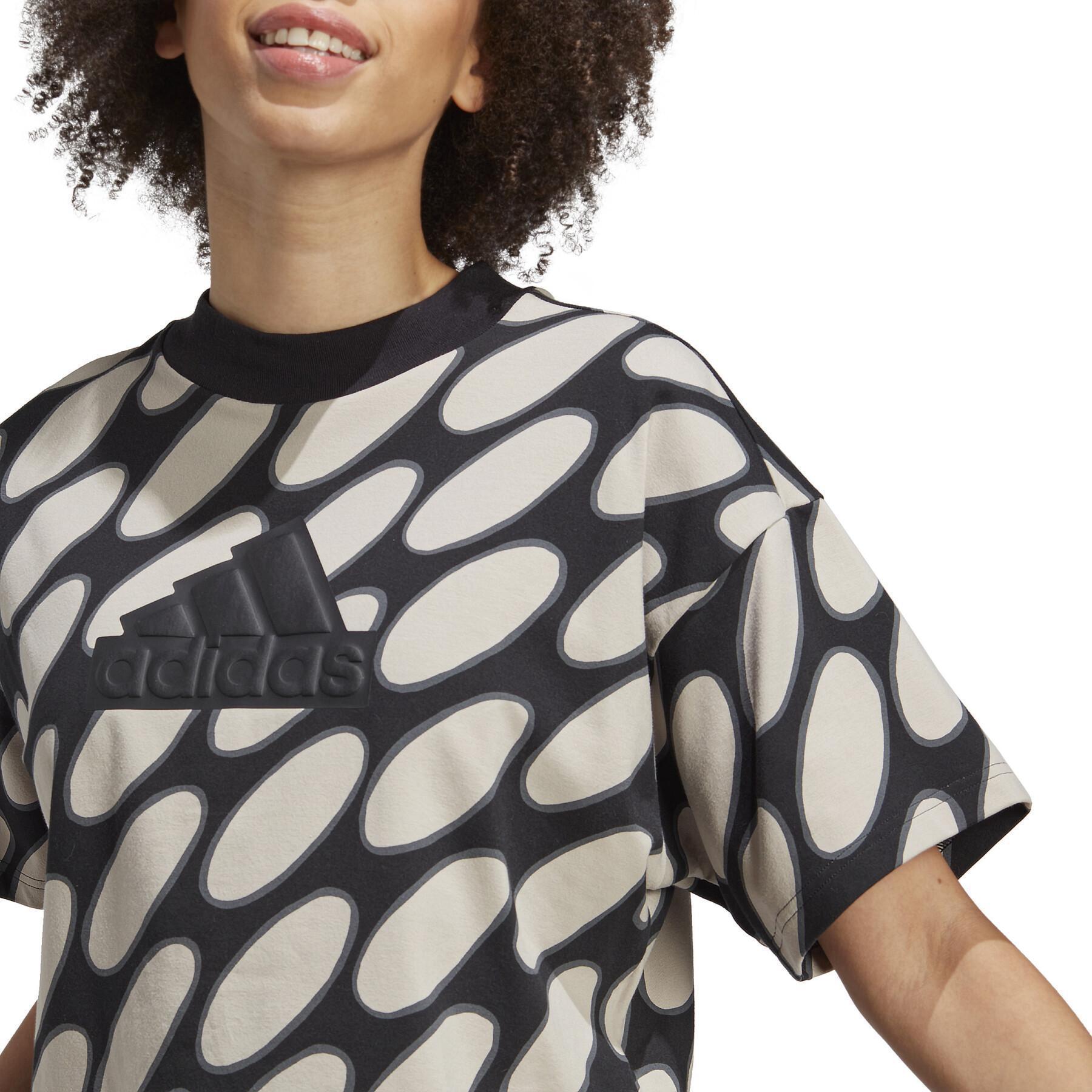 T-Shirt Frau adidas Marimekko Future Icons 3-Stripes