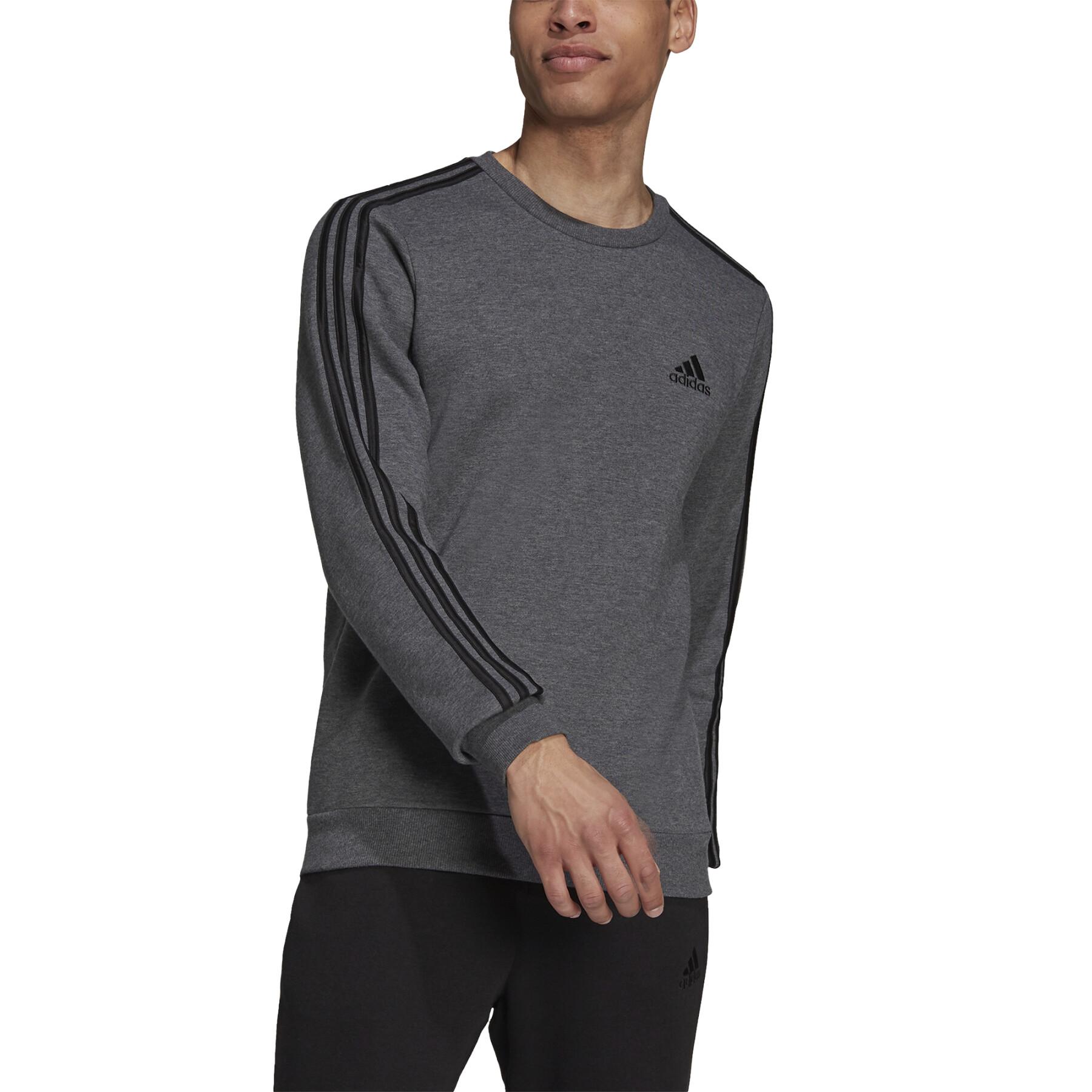 Sweatshirt Rundhalsausschnitt adidas Essentials Fleece 3-Stripes