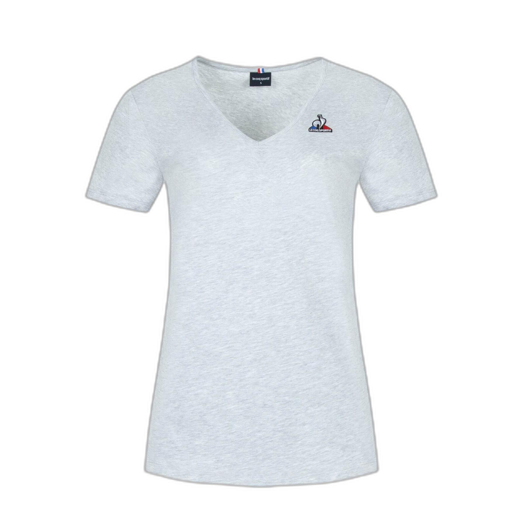 T-Shirt mit V-Ausschnitt und kurzen Ärmeln, Damen Le Coq Sportif Ess N°2