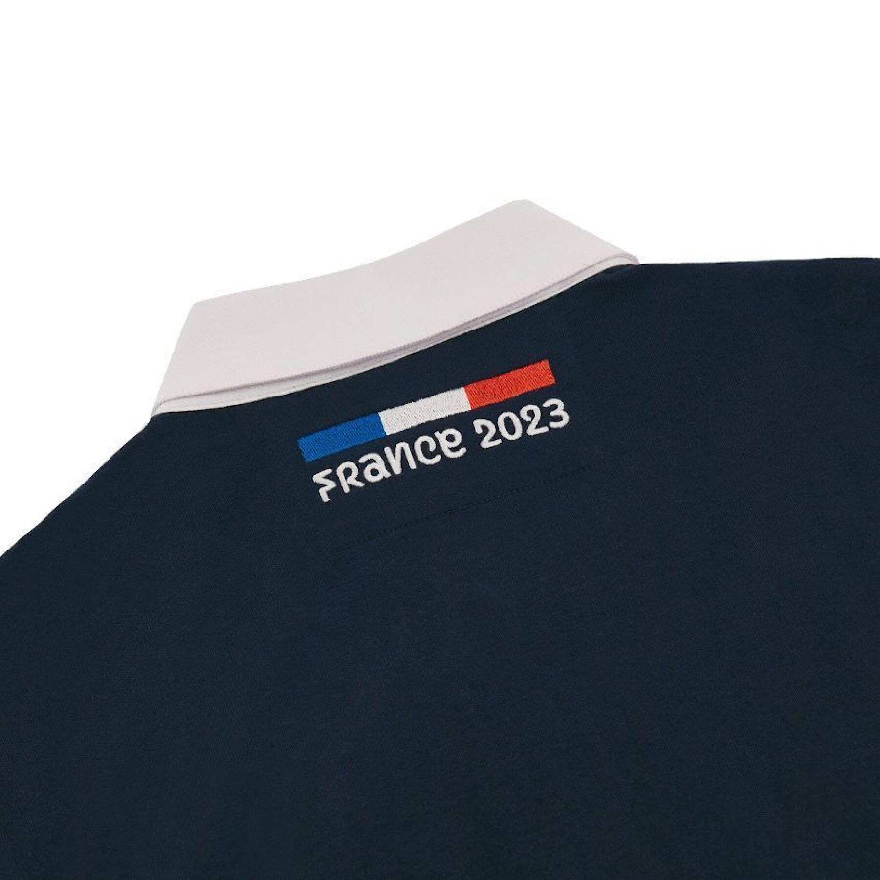 Langärmeliges Polo-Shirt Macron RWC Frankreich M2023
