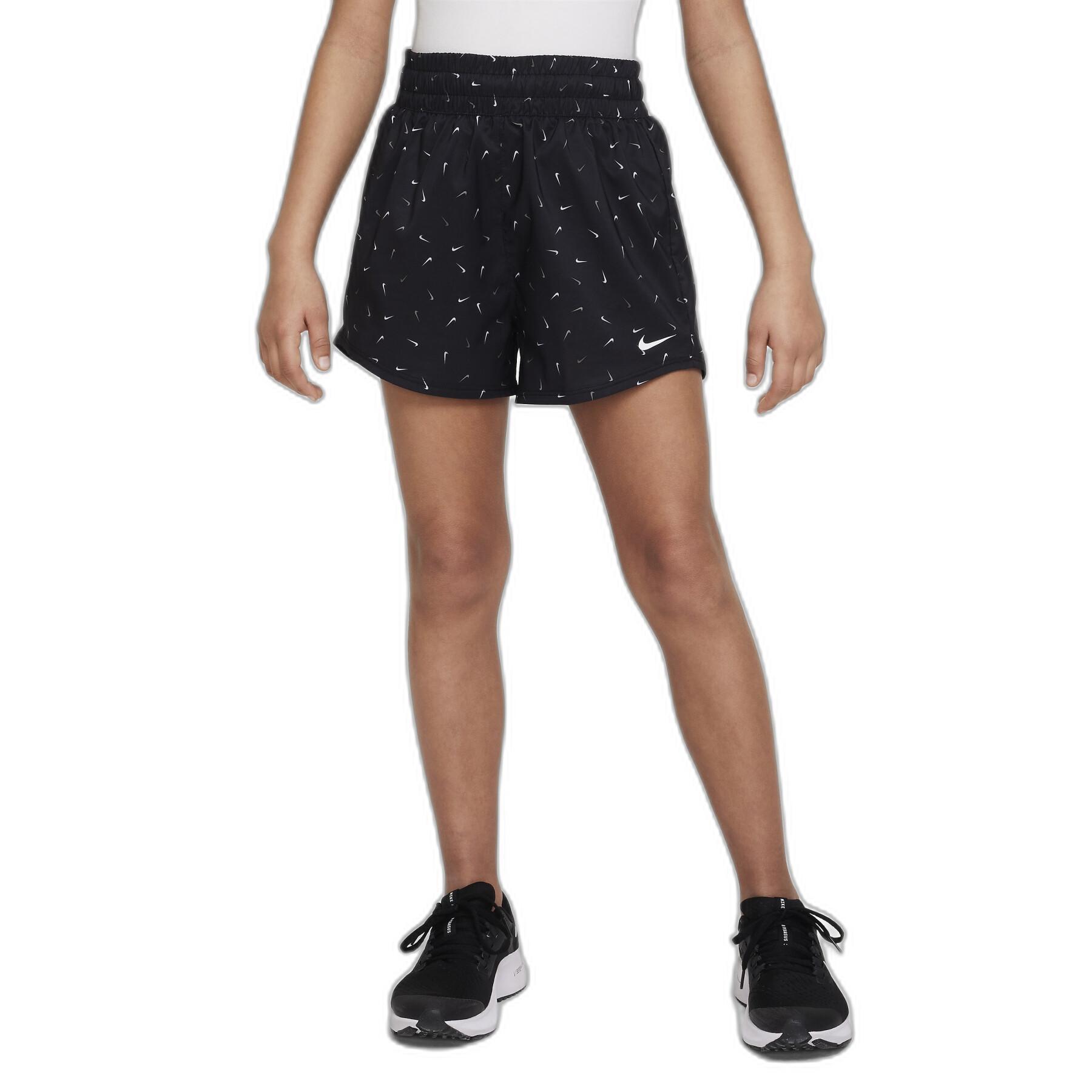 Shorts für Mädchen Nike Dri-Fit One HR Logo Print