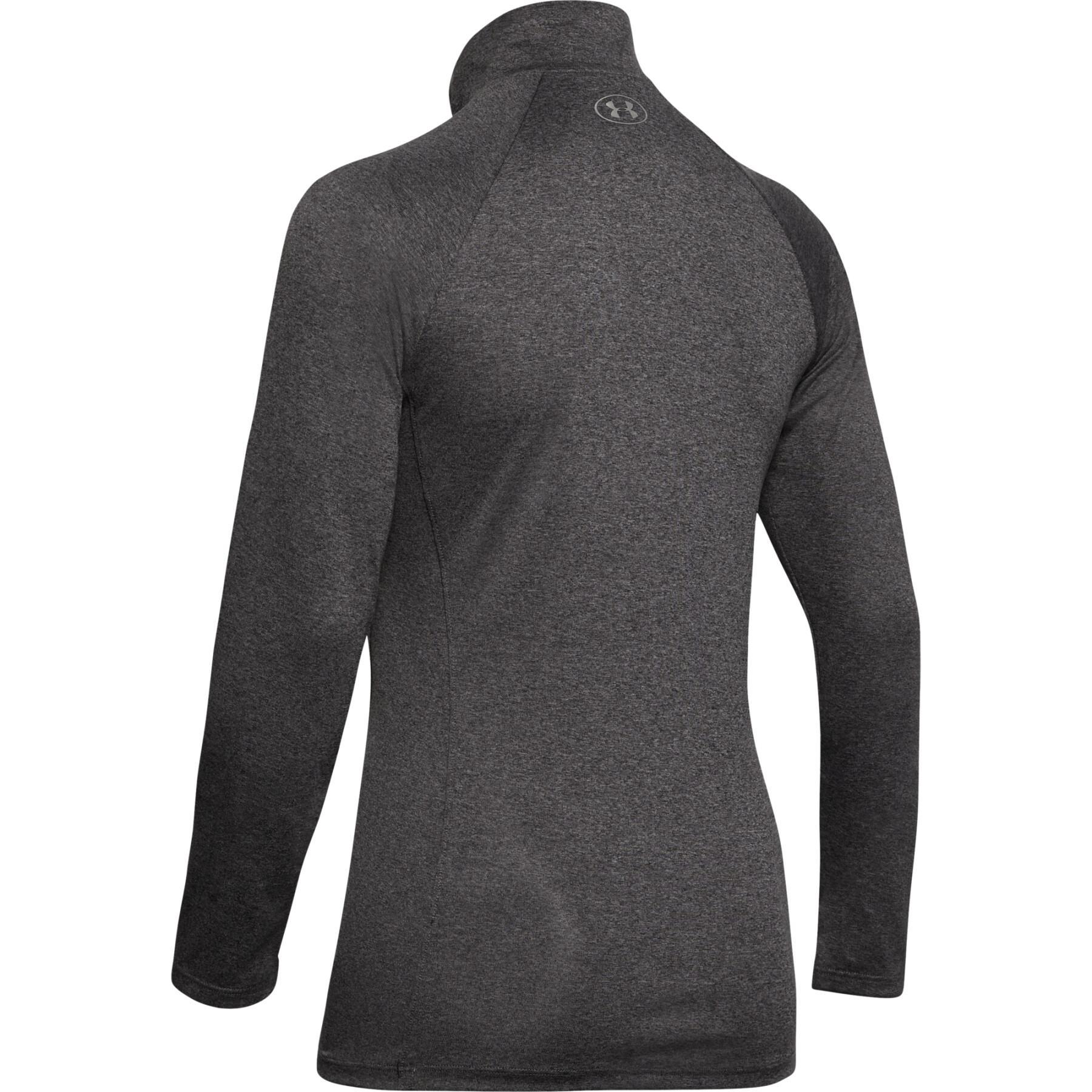 Einfarbiges Sweatshirt mit 1/2 Reißverschluss, Damen Under Armour Tech