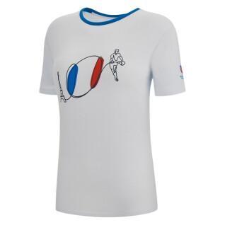 Polycotton-T-Shirt, Damen Macron RWC Frankreich 2023