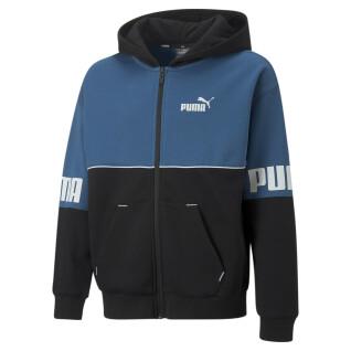 Full Zip Hooded Sweatshirt Kind Puma Power Colorblock FL B